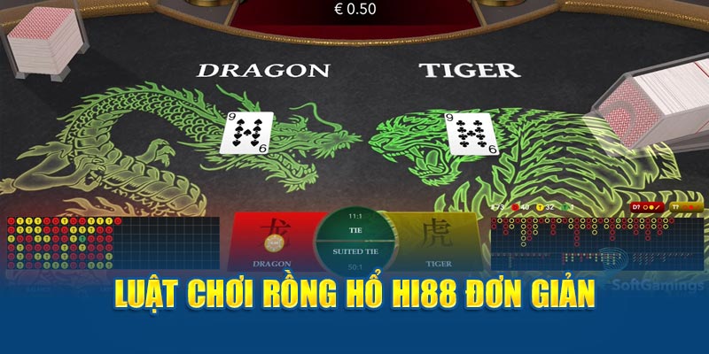 Luật chơi Rồng hổ HI88 đơn giản